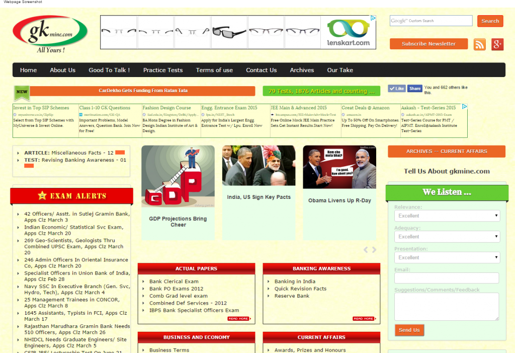 gkMine - gkMine - General Knowledge and Current Affairs, GK Quiz and Questions